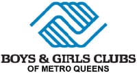 Boys & Girls Clubs logo - a stylized handshake in blue.