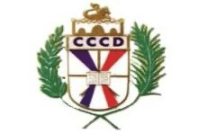 Coat of arms emblem with crown, crossed rifles, and "CCCD" text.