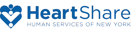 Heart-shaped logo for HeartShare Human Services of New York