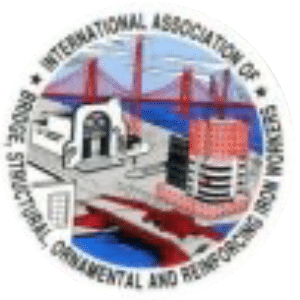 International Association of Plumbing and Mechanical Officials logo with red, blue and gray text and graphics depicting buildings.