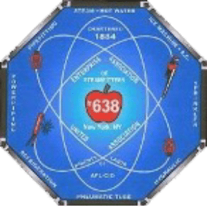 Radar display with 638 MHz frequency, directional antennas, and various metrics.