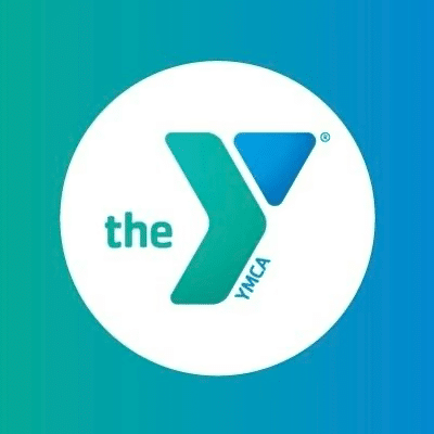The YMCA logo, consisting of the letters "Y" and "YMCA" in a white circular background with a teal-blue gradient surrounding it.