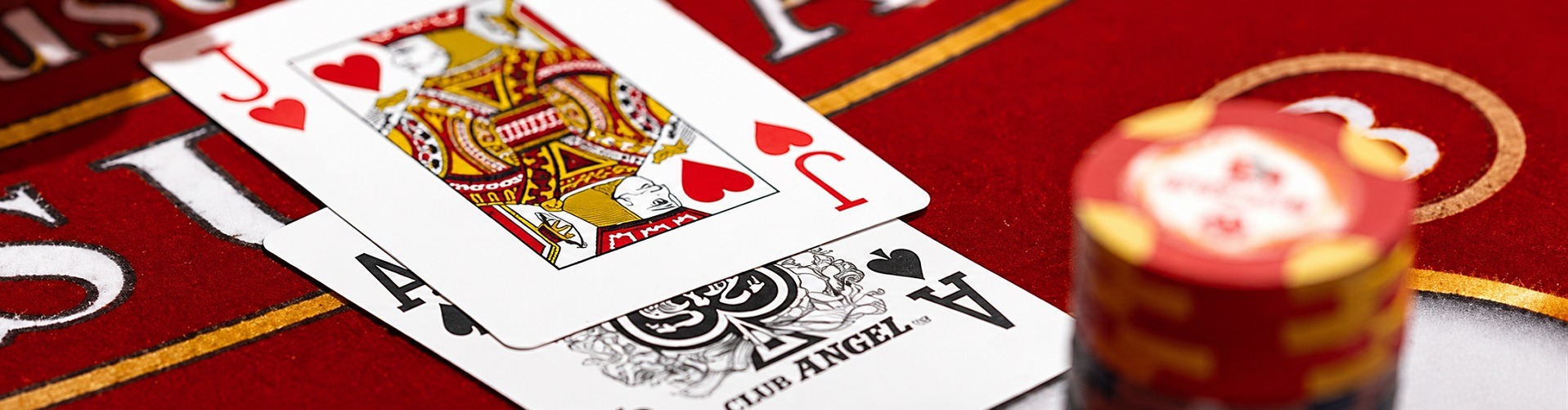 Table Games with a Jack and Ace with Chips
